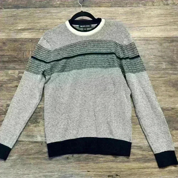 Michael Kors Gray and Black Sweater Men’s Size Large - Picture 1 of 6
